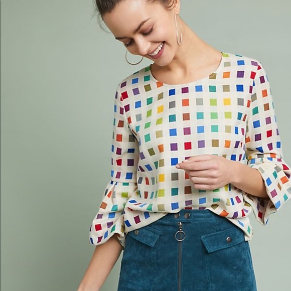 Anthropologie Tops - Anthropologie Isla Maude top blouse Sz S (s54)